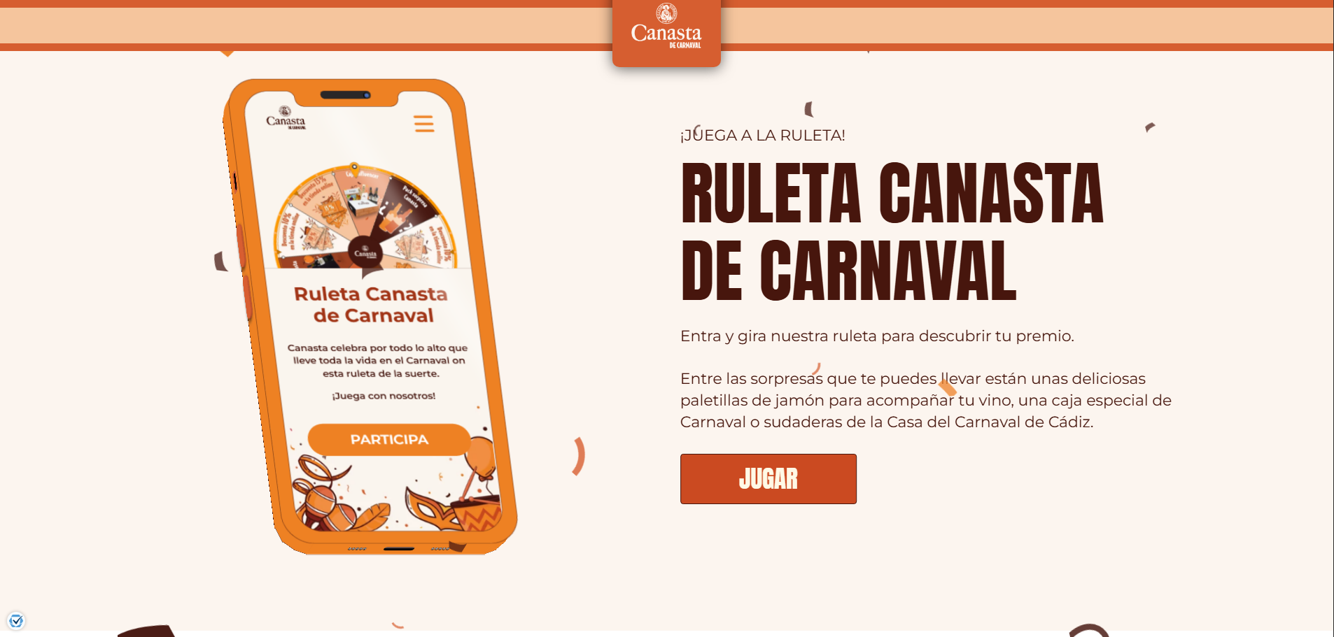 Canasta Carnaval – Interfaz web interactiva